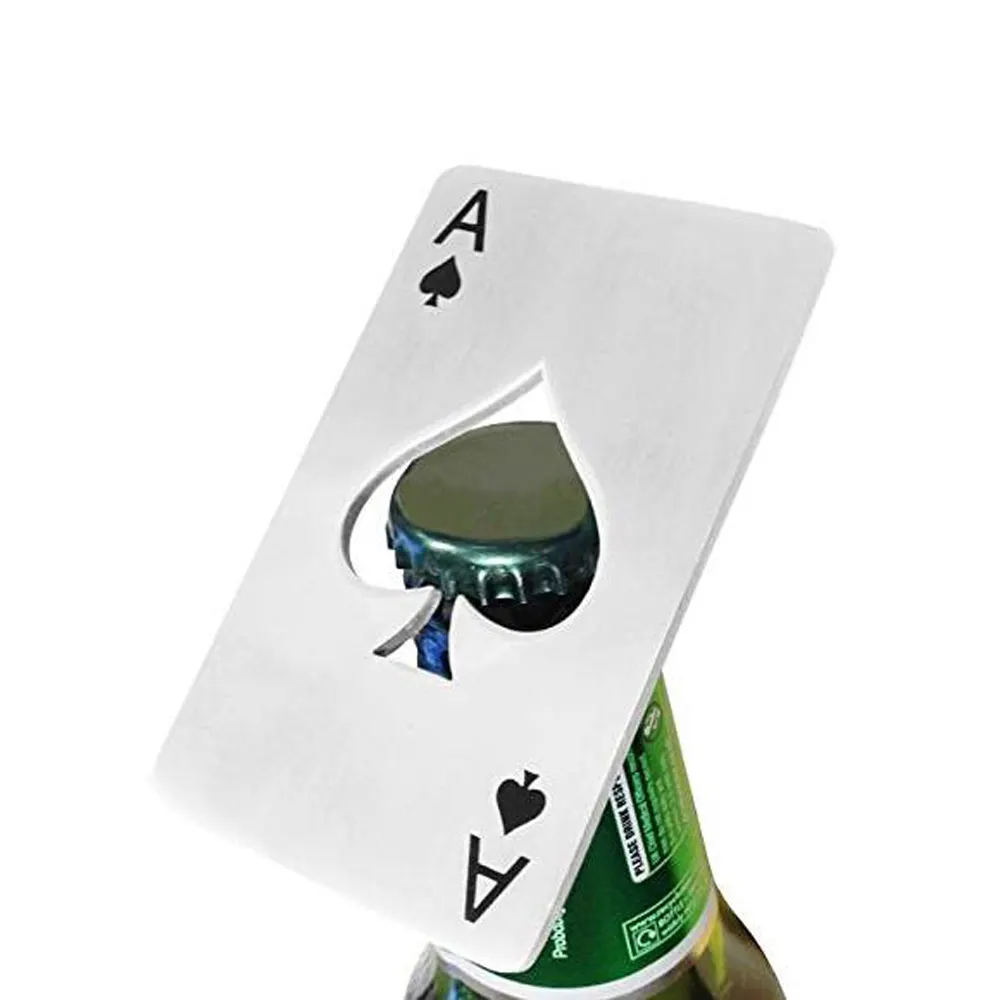 Poker Card Beer Bottle Opener Personalized Stainless Steel Credit Card Bottle Opener Bar Tool