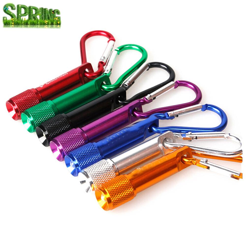 Высокое качество по индивидуальному заказу, аллюминиевый светодиодный налобный фонарь карабин брелок фонарик брелок для ключей