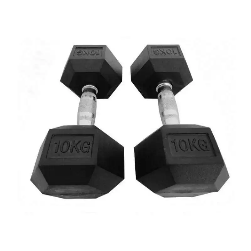 Gym Portable Rubber Dumbbell Set