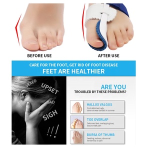 2pcs Bộ nhớ bọt Silicone bunion Nẹp ngón chân ép Corrector Foot Pain Relief hallux valgus chỉnh hình lót - Product Image 5