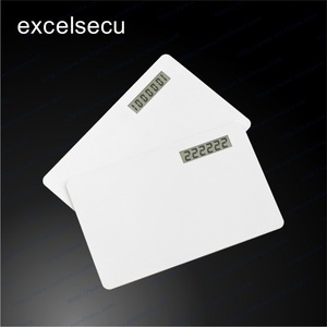 Impresión de la insignia customzied <span class=keywords><strong>cuenta</strong></span> balance pantalla LCD CPU chip plástico PVC inteligente Banco tarjeta en blanco - Product Image 5