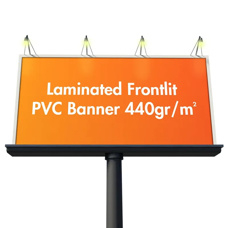 Sıcak satış özel vinil PVC örgü malzeme Frontlit Banner reklam için