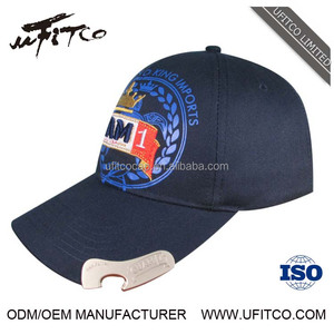 Custom คุณภาพสูงโปรโมชั่นเบียร์เบสบอลหมวกขวดเปิดหมวก