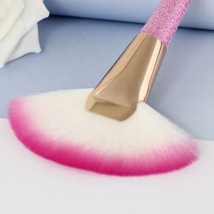 Angnya — brosse à cheveux synthétique rose, 1 pièce, éventail brosse simple avec Logo OEM/étiquette privée - Product Image 4