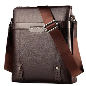 Moda negocios Casual hombres Sling bolsos impermeable PU cuero hombro <span class=keywords><strong>bandolera</strong></span> para hombres - Product Image 1