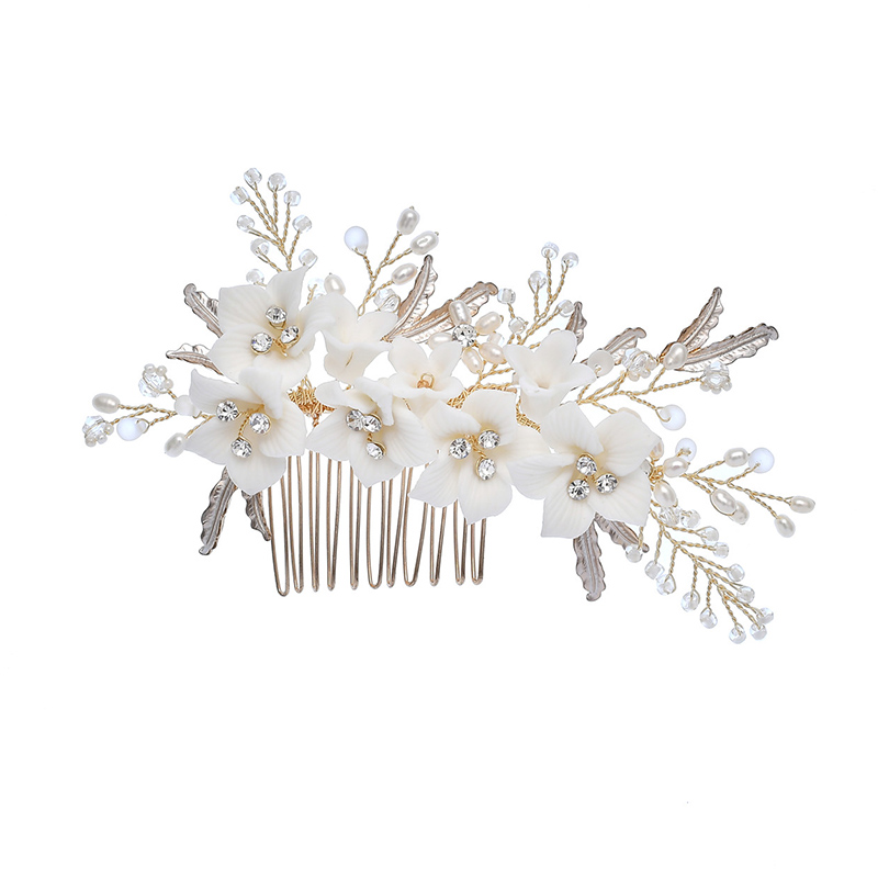 Grand peigne à cheveux doré