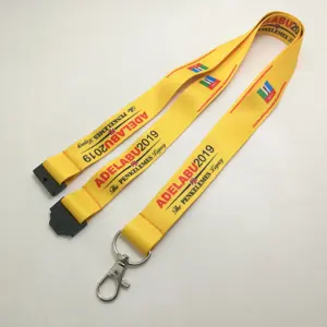 neck lanyard with high quality accessories in sublimation printing