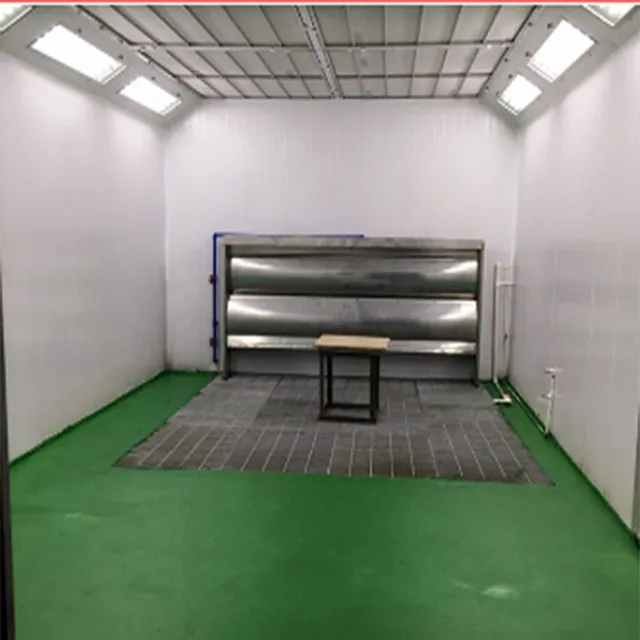 Qiang Xin QX3000 Furniture Paint Drying Used Downdraft Paint Booth for sale  with water curtain 