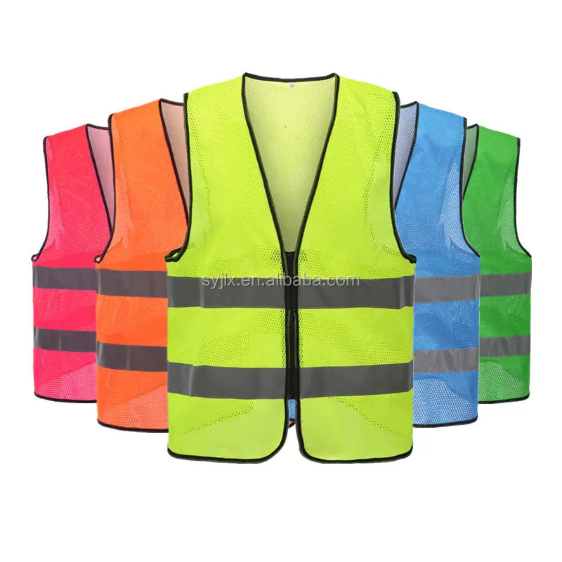 100% Polyester colorful body protect safety work vest