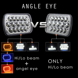 Barato jeep YJ XJ doble haz Light Drive 45 W camión colores ángulo ojo LED faros DRL 5x7 LED faro - Product Image 3