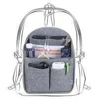 Felt Travel Bag Insert Backpack Organizer for Mummy Shoulder Tote Bags Case