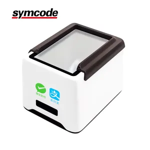 Symcode MJ-310スーパーマーケット価格チェッカーAlipayqrコードスキャナーUSBポート有線デスクトップスキャナー360度バーコードスキャナー