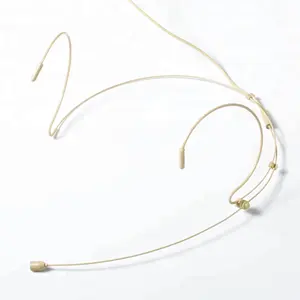 HM-4021 Professionele Mini Beige Kleur Hoofdgedragen Microfoons Headset Microfoon Voor Sennheisir Draadloze Body-Pack