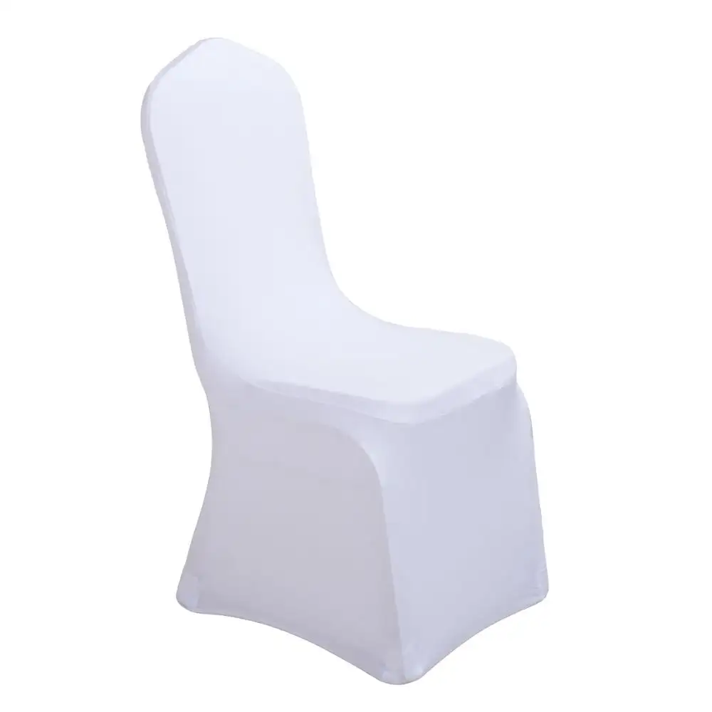Housses de chaises élastiques blanches, vente en gros, 100 pièces