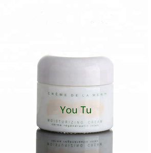 50g empty luxury opal white glass ceramic jar for cosmetic cream
