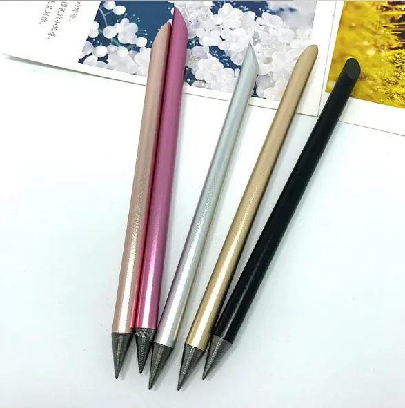 Deutschland Neuestes Design Legierter Stahl Material Automatischer Everlasting Metal Pencil Inkless Beta Pencil Ink lösch barer Eternal Pen