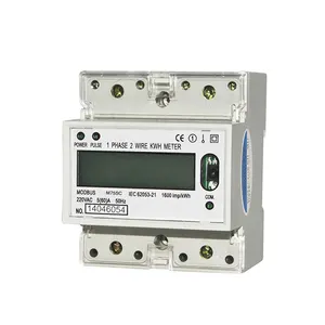 Wenzhou factory Mini Type Single Phase Electronic Multi-Rate DIN-Rail Active Energy Meter