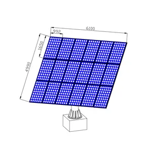 hot sale reverse trace 5000 watt dual axis solar energy tracker system