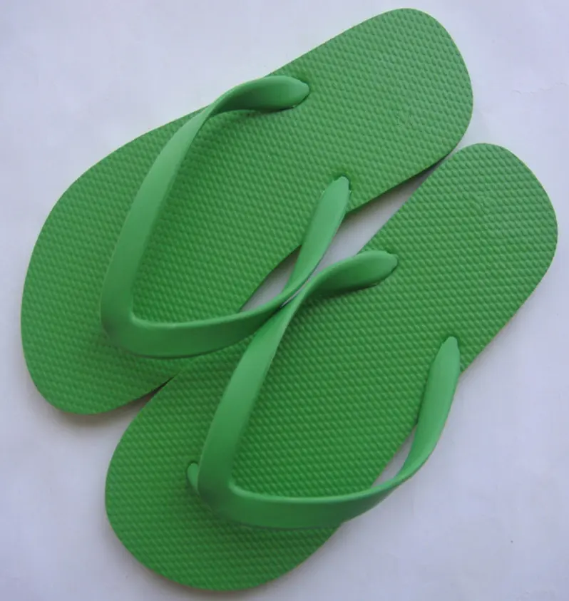 Green color 도매 고무 slipper