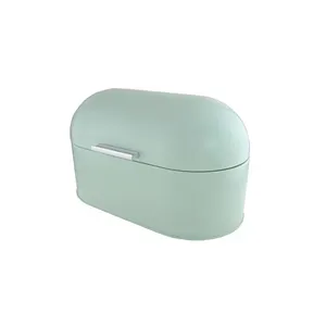 Retro Food Metal Storage Bread Boxes / Bin - Vintage Green (Mint)