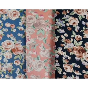 110 ~ 120gsm 43 "/44" 100% coton popeline tissu tissé cardé/fil peigné motif imprimé pour costume et Textile à la maison - Product Image 1