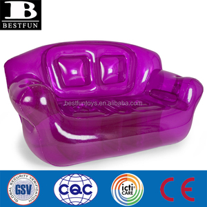 Divano gonfiabile in PVC di alta qualità divano gonfiabile in <span class=keywords><strong>plastica</strong></span> trasparente durevole divano gonfiabile portatile pieghevole - Product Image 2