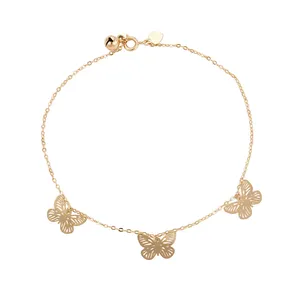 74964 Xuping trending 2 gram gold jewellery , magnetic butterfly shaped gold chains bracelet