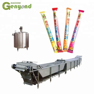 Completare 1 tonnellata all'ora tubo di plastica ghiacciolo macchina per fare bevande pop - Product Image 1