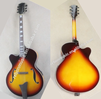 Weifang Rebon 6 String Left Hand Hollow Body Electric Guitar