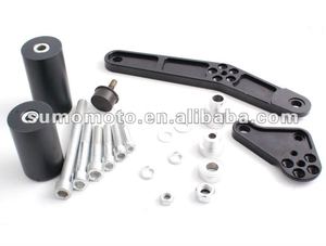 Deslizadores de Chasis Delrin para Motocicleta <span class=keywords><strong>TRIUMPH</strong></span> TIGER 1050 ART-NR.T-<span class=keywords><strong>19</strong></span> Sin Corte de Carenado - Product Image 2