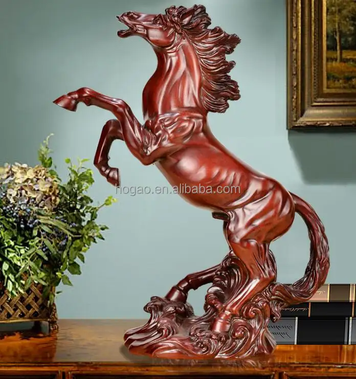 OEM polyresin horse figurine statue desk decoration horse sculpture statue