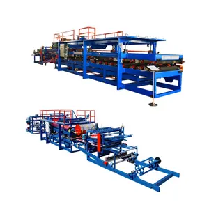 sandwich panel production line making machine steel tile pu sandwich panel machine