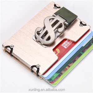 Mens RFID <strong>Metal</strong> <strong>Wallet</strong> Credit Card Holder Money Clip Slim Aluminum <strong>Wallet</strong> - Product Image 2