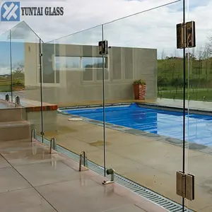 Handel assurance gehard glas wandpaneel/outdoor glas panel gehard/grote onbreekbaar glas panel gehard