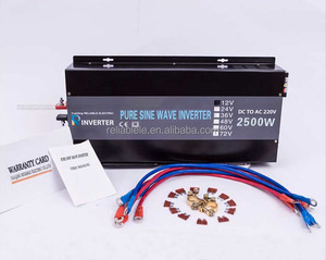 Offre Spéciale Noir 12v à 230v pleine Puissance 2500w Puissance de crête 5000w pur Puissance D'onde Sinusoïdale Onduleur Solaire Onduleur - Product Image 5
