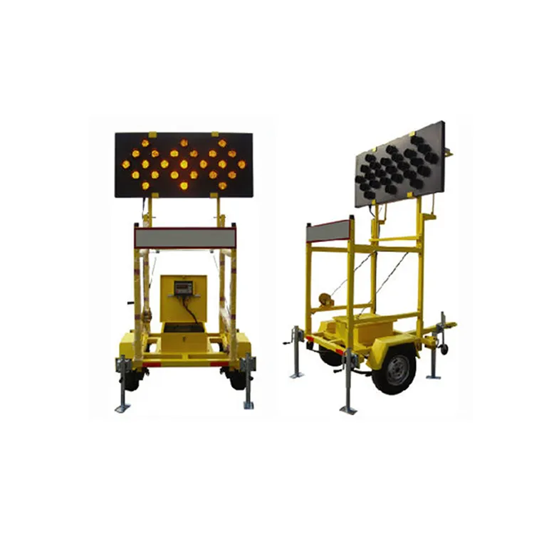 Manufacture Wholesale Traffic Control Equipment Warning Road Traffic Safety Solar Signal Sign Arrow Board Trailer