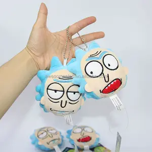 (En gros) Rick et Morty pendentif en peluche Keychain, jouet personnalisé pour le cadeau, jouet en peluche Anime pour la décorat