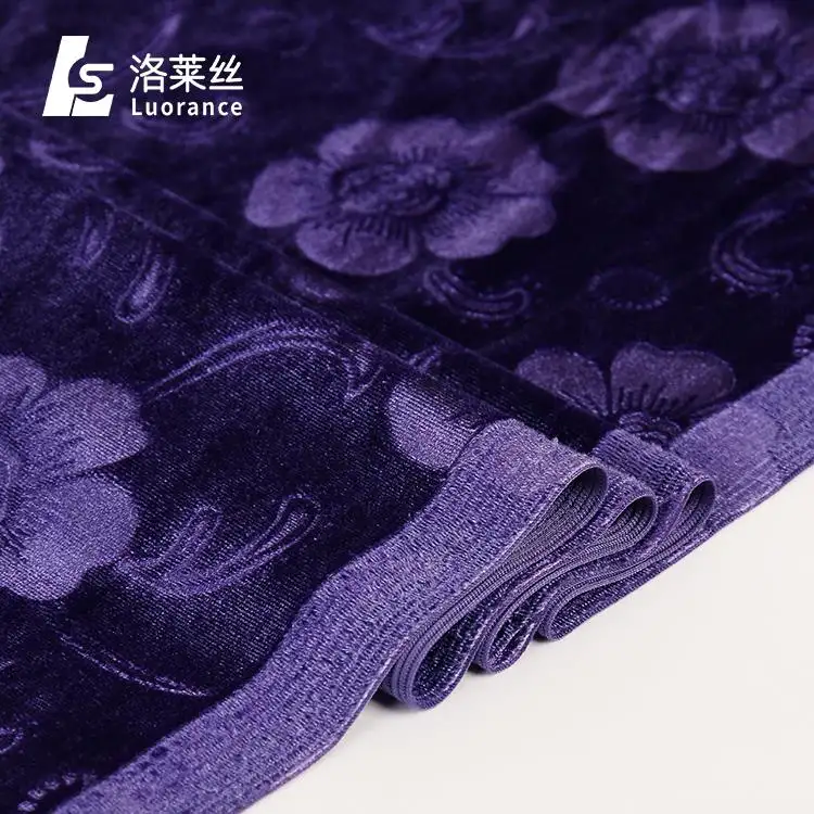 Hot sale 3d embossed velvet fabric