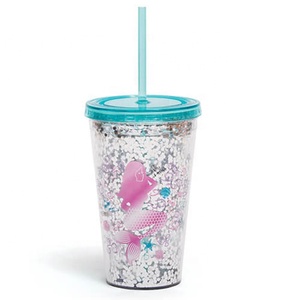 Gobelet en plastique à double paroi argenté pailleté <span class=keywords><strong>de</strong></span> 16 oz - Product Image 5