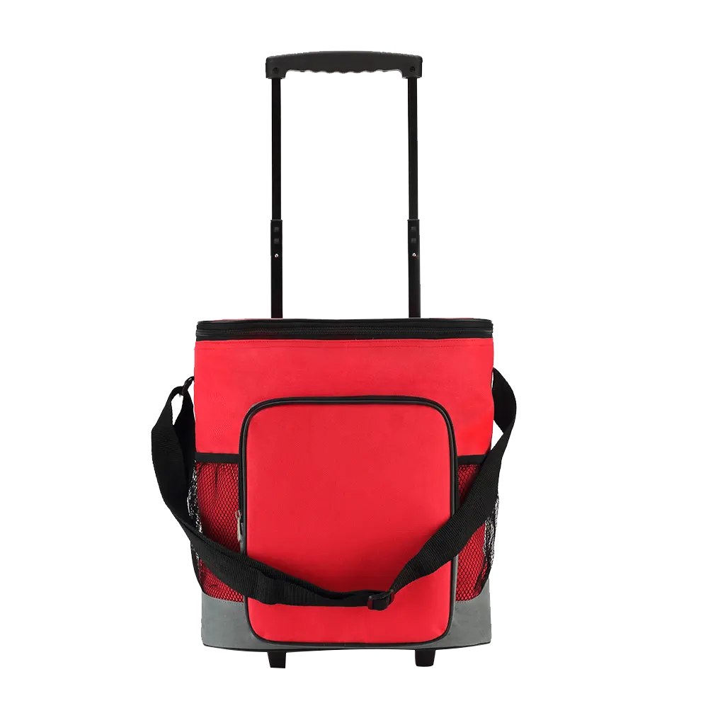 गर्म बिक्री पदोन्नति सामान अवकाश कूलर बैग के साथ पहियों के साथ ट्राली यात्रा सामान बैग आउटडोर गतिविधियों के लिए पिकनिक बॉक्स