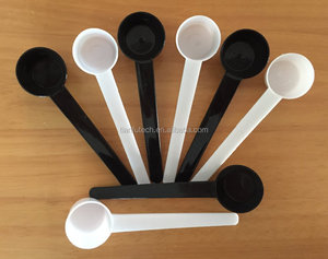 Cuchara de café de plástico personalizada, Color blanco - Product Image 2