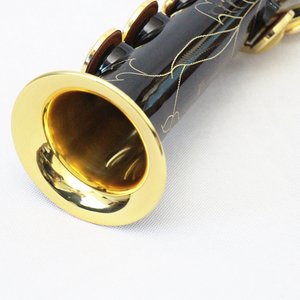 B sassofono <span class=keywords><strong>Soprano</strong></span> dritto piatto con tasti oro laccato nero corpo ottone sassofono all'ingrosso Sax <span class=keywords><strong>Soprano</strong></span> - Product Image 5