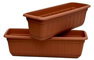 Plastic Terracotta Flower Pot High-Density Plastic <strong>Planter</strong> &amp; Flower <strong>Window</strong> <strong>Box</strong> 18" Set of 2 Units - Product Image 2