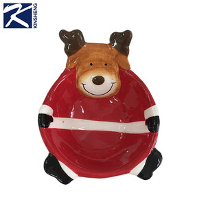 2017 al por mayor eco amigable <span class=keywords><strong>Santa</strong></span> en forma <span class=keywords><strong>cena</strong></span> de cerámica conjunto - Product Image 3