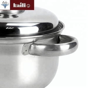 Espesar la parte inferior <span class=keywords><strong>3</strong></span>/5 capa de acero inoxidable utensilios de cocina olla - Product Image 4