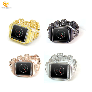 Cinturino con Perline di Diamanti in Alluminio e Acciaio Inossidabile per <span class=keywords><strong>Apple</strong></span> <span class=keywords><strong>Watch</strong></span>, Cassa per Orologio in Metallo di Lusso 2026 Moda in 4 Colori a Tua Scelta - Product Image 5