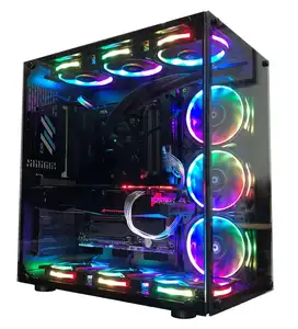 高品质钢化玻璃面板E-ATX电脑机箱游戏机箱