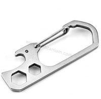 Edc — petit porte-clés pliant de poche en titane, outil multi-usage, carte de crédit, couteau pour l'extérieur