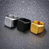Marlary Top Qualität Anpassen Großhandel 18k Gold Überzogene Blank Edelstahl Ring Mann Schmuck Für Männer