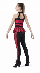 Costume da Ballo per Ragazze e Donne con Paillettes e Spandex, Abbigliamento per Spettacoli, Catsuit per <span class=keywords><strong>Jazz</strong></span> e Tap - Product Image 3